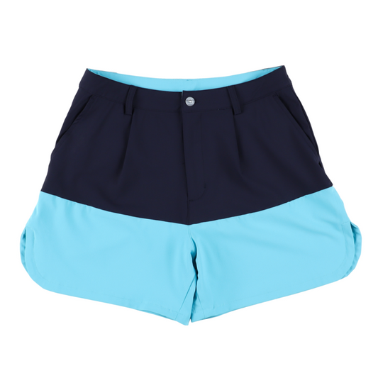 【Happy Summer】バイカラー ショートパンツ レディース　ネイビー / 全2色