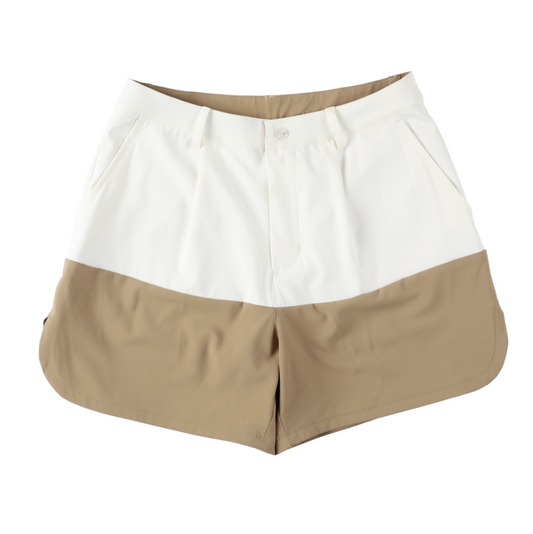 【Happy Summer】バイカラー ショートパンツ レディース　ホワイト / 全2色