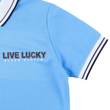 【Happy Summer】リブラッキー ポロ レディース　サックスブルー/全2色